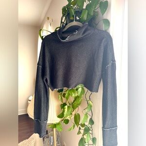 Urban Outfitters Mockneck Cropped Sweater